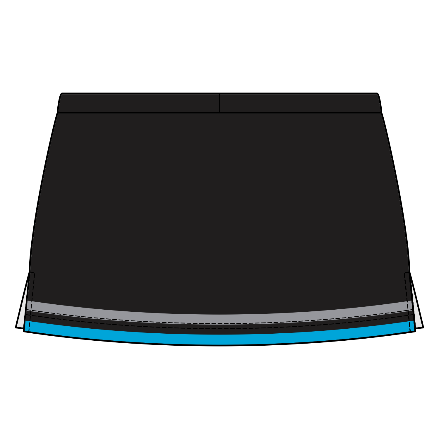 Side Vent Cheerleading Skort
