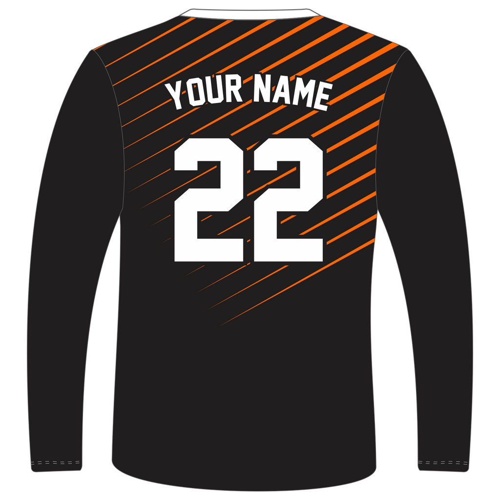 Custom Long‑Sleeve V‑Neck T‑Shirts