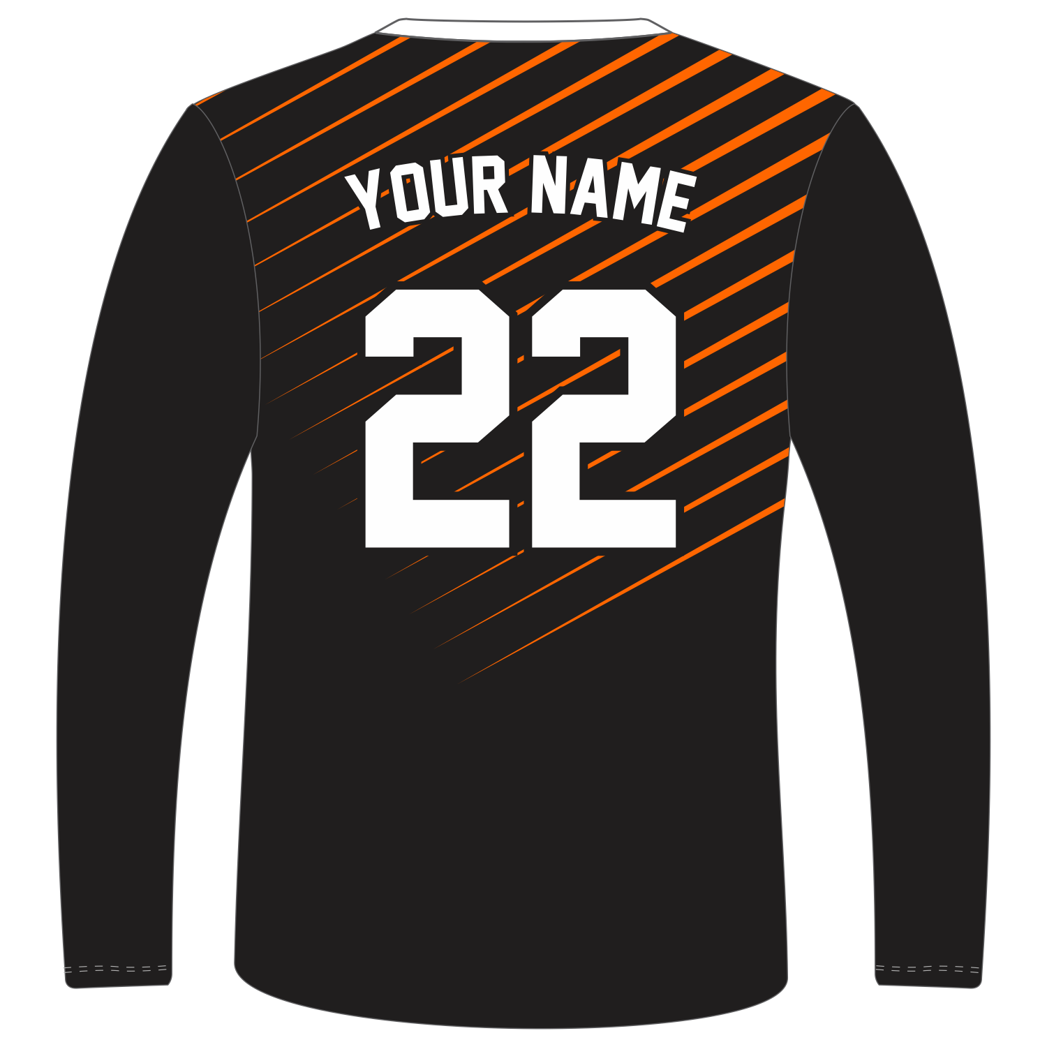 Custom Long‑Sleeve V‑Neck T‑Shirts
