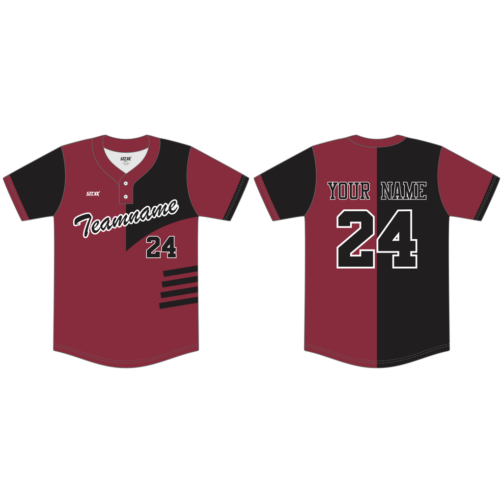 Custom 2-Button Baseball Jerseys