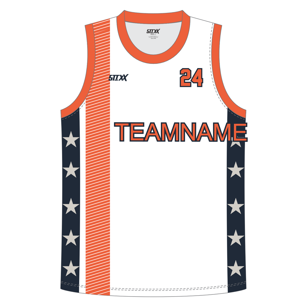 CUSTOM REVERSIBLE V-NECK BASKETBALL JERSEYS
