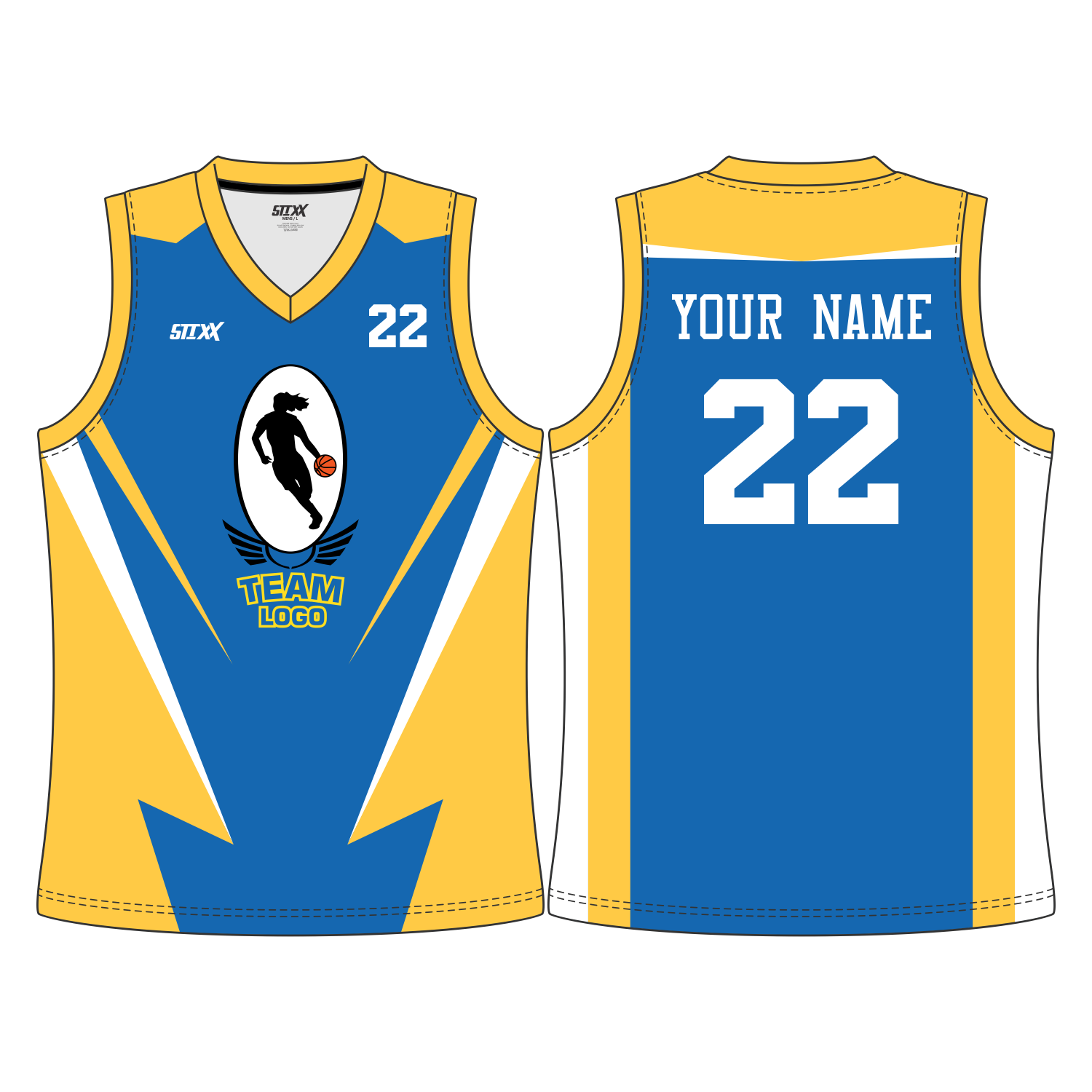 CUSTOM V-NECK BASKETBALL JERSEYS
