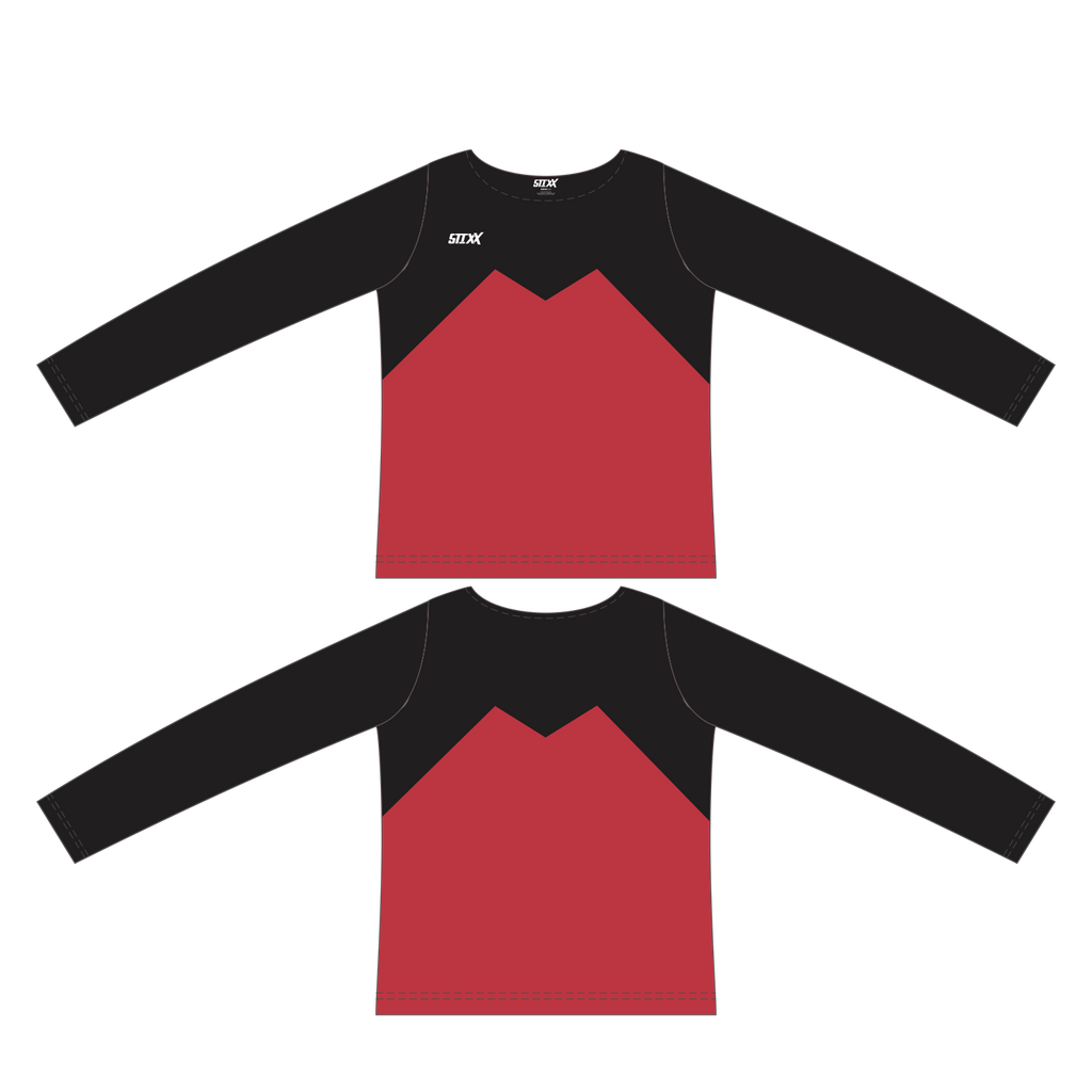 Custom Long Sleeved Crew Neck Cheerleading Shells