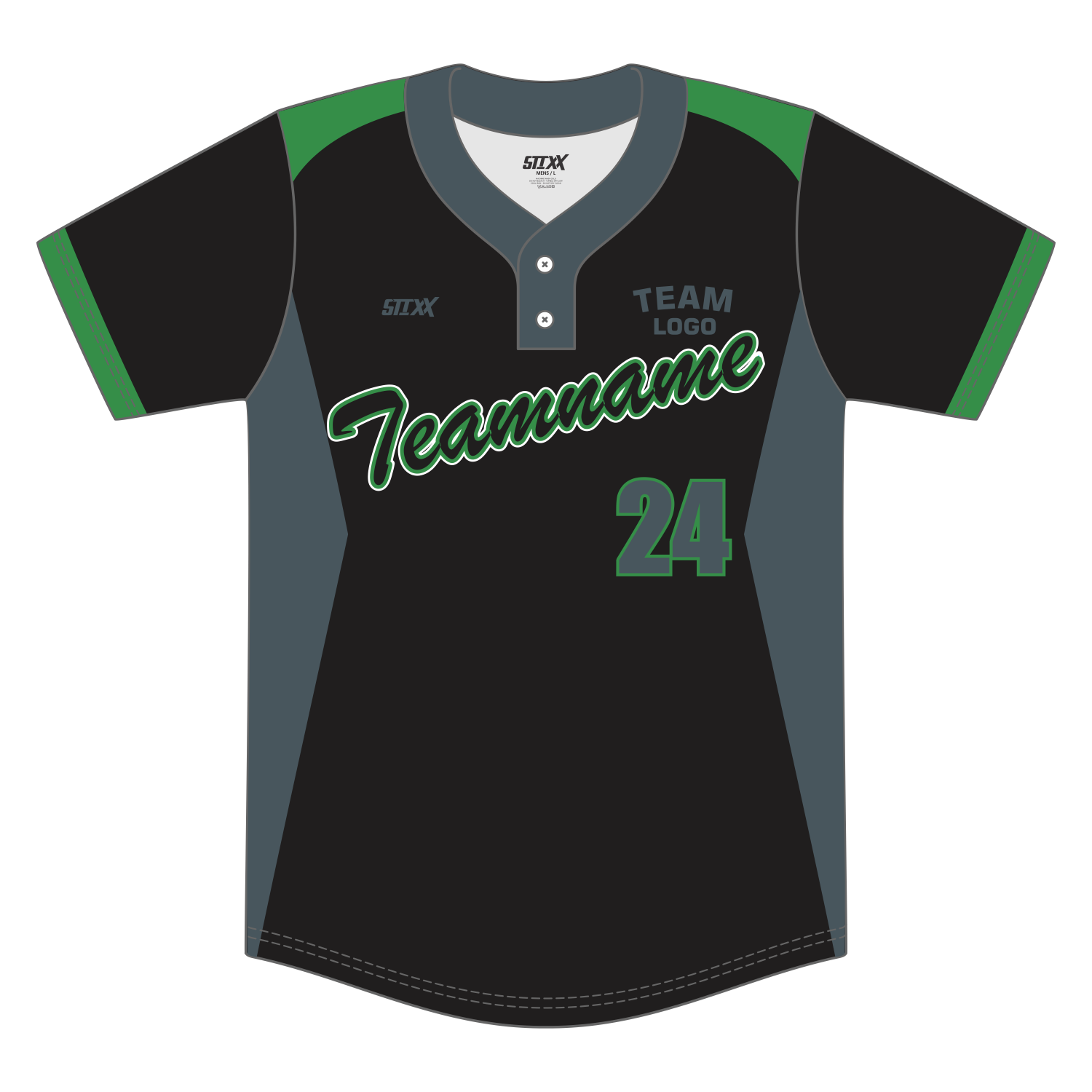 Custom 2-Button Baseball Jerseys