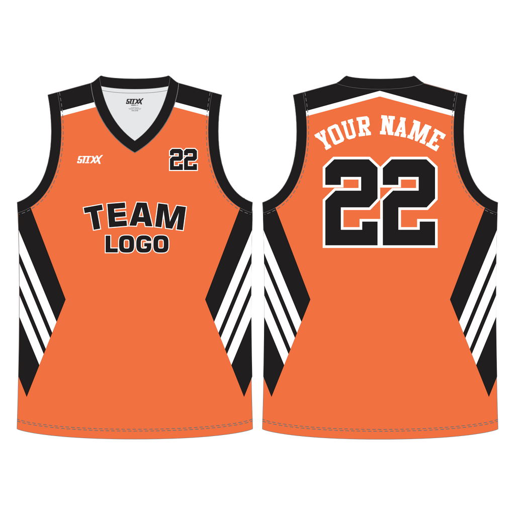 CUSTOM REVERSIBLE V-NECK BASKETBALL JERSEYS