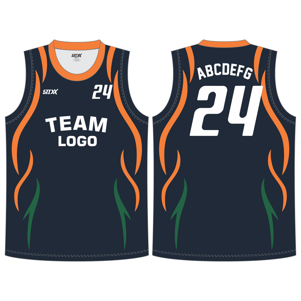 CUSTOM ROUND/CREW NECK BASKETBALL JERSEYS