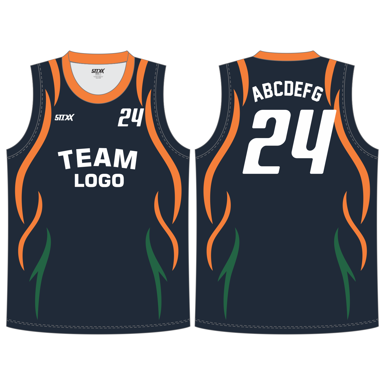 CUSTOM ROUND/CREW NECK BASKETBALL JERSEYS