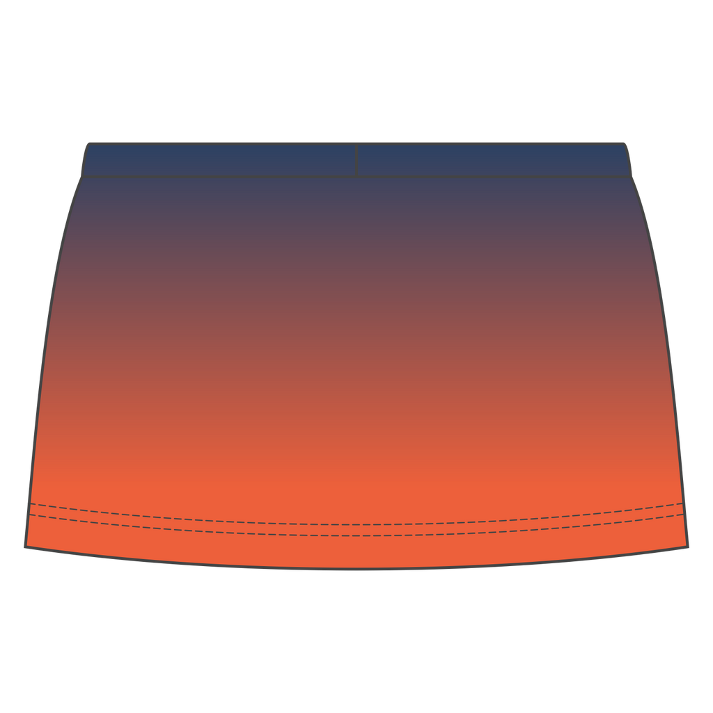 Custom Crossover Vent Cheerleading Skirts