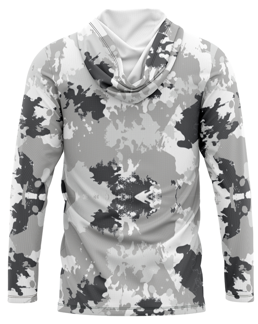 WHITE CAME HOODIE SHIRT