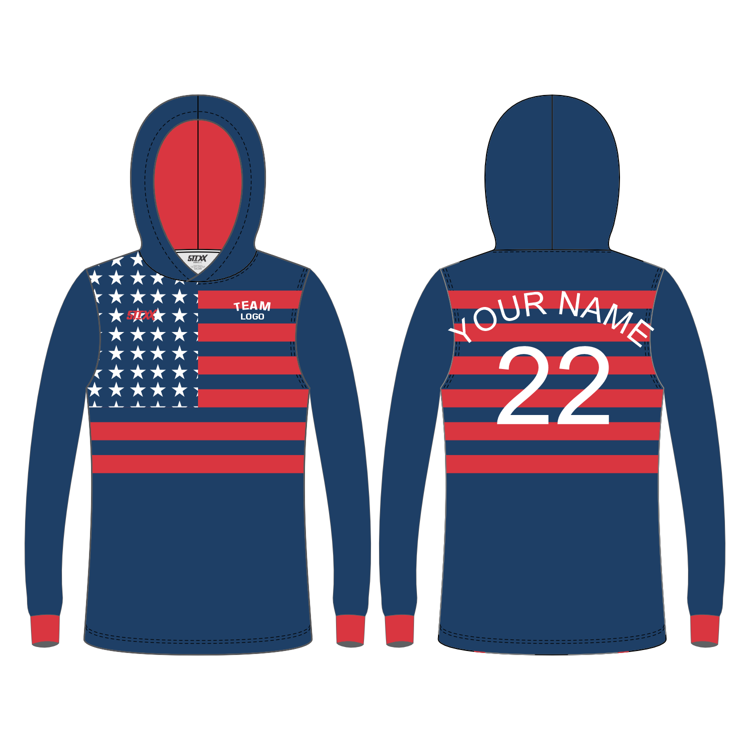 CUSTOM LONG SLEEVE HOODIE SHOOTING SHIRTS