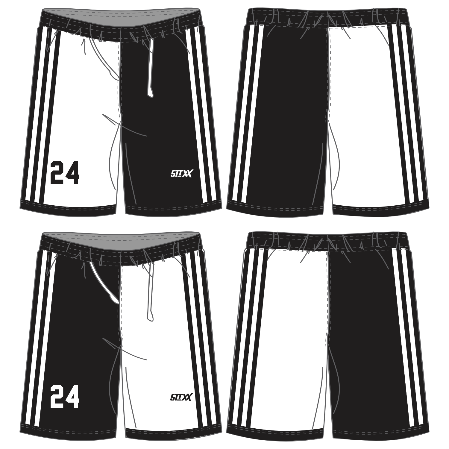 CUSTOM REVERSIBLE BASKETBALL SHORTS