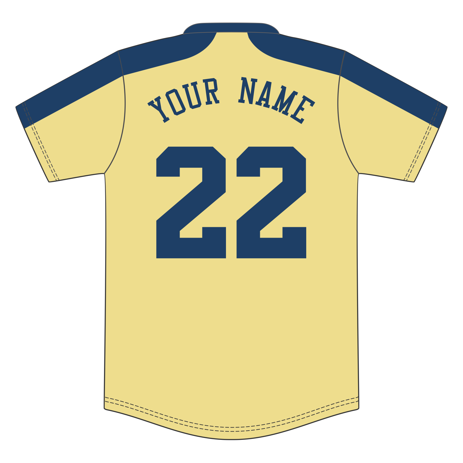 Custom V-Neck Baseball Jersey