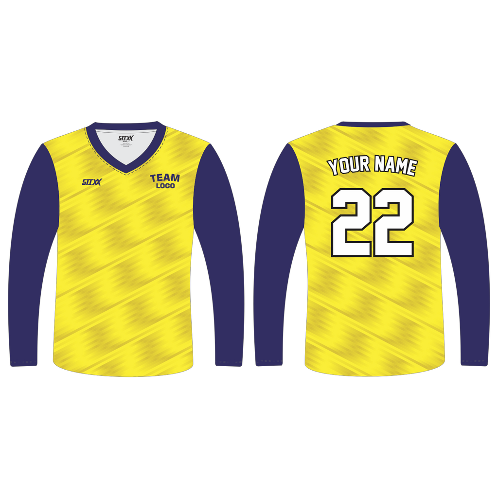 Custom Long‑Sleeve V‑Neck T‑Shirts