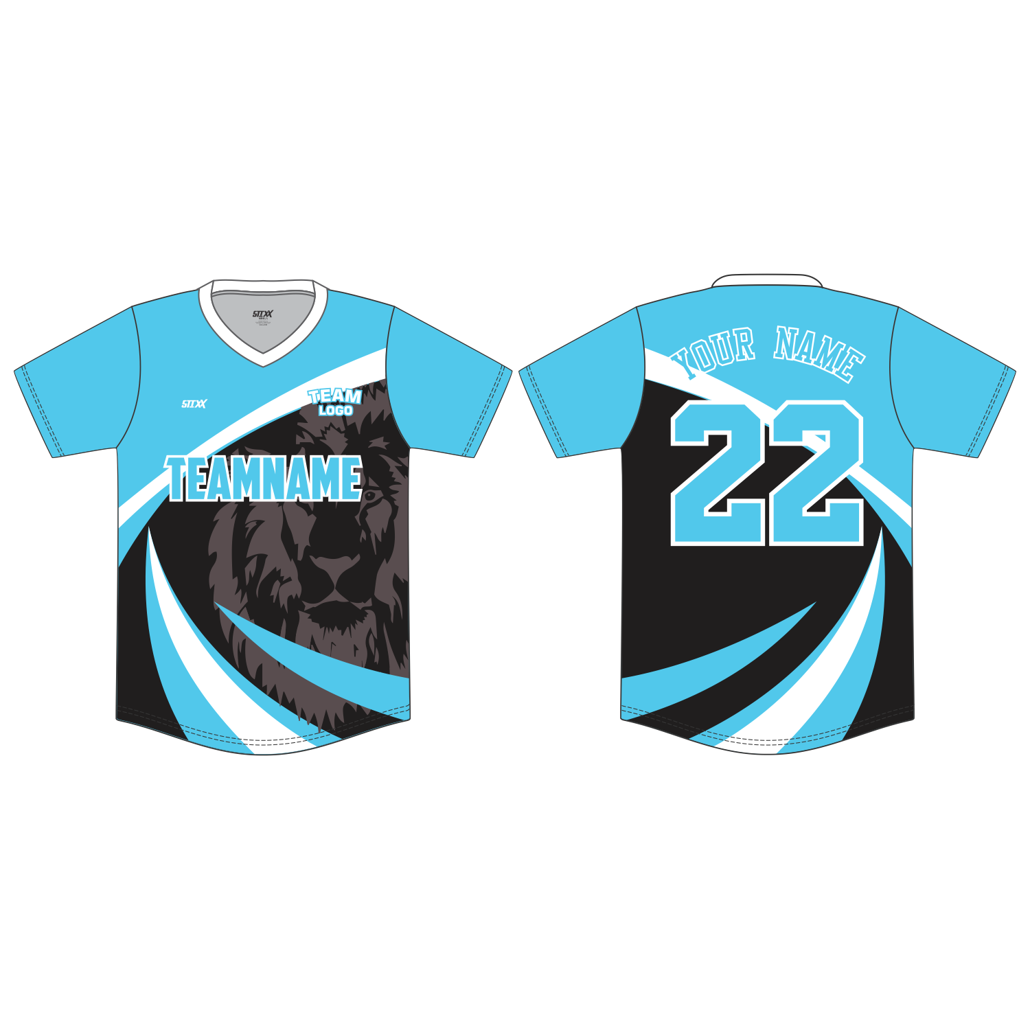 Custom V-Neck Baseball Jersey