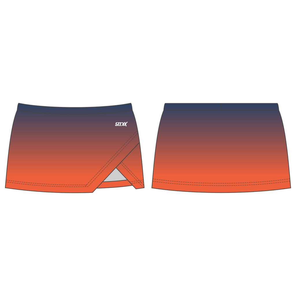 Custom Crossover Vent Cheerleading Skirts