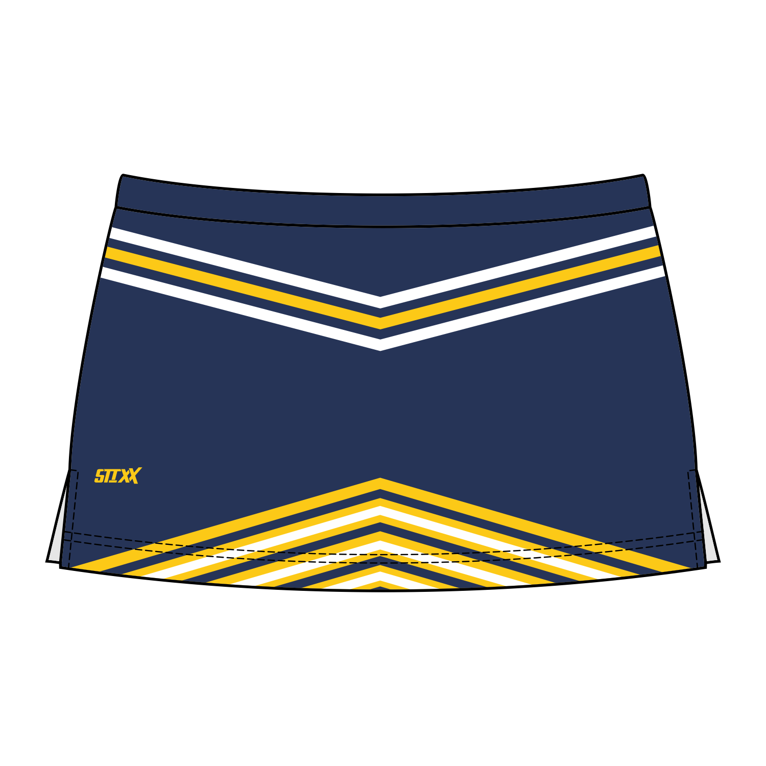 Side Vent Cheerleading Skort