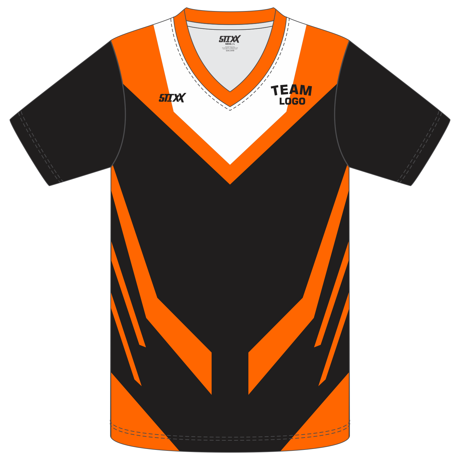 Custom Short‑Sleeve V‑Neck T‑Shirts