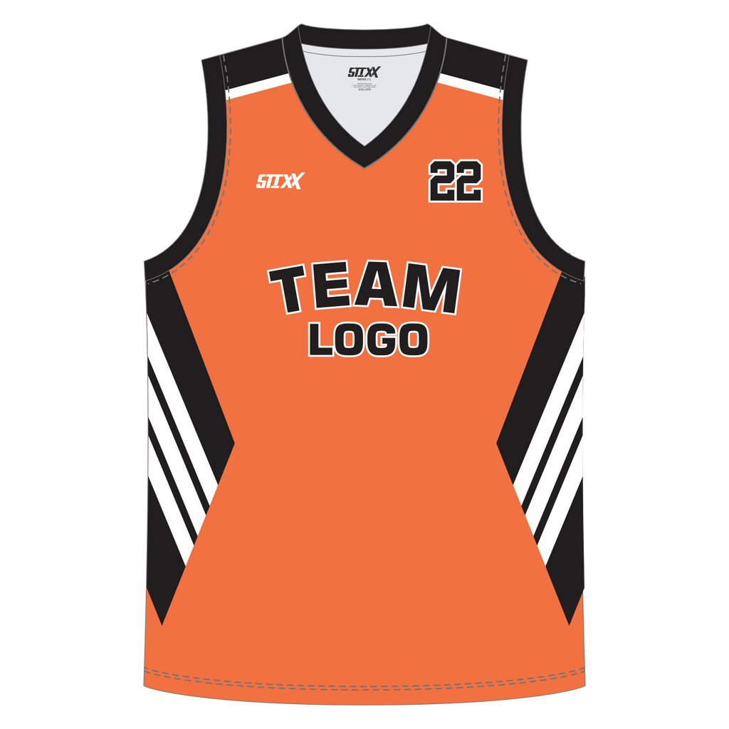 CUSTOM REVERSIBLE V-NECK BASKETBALL JERSEYS