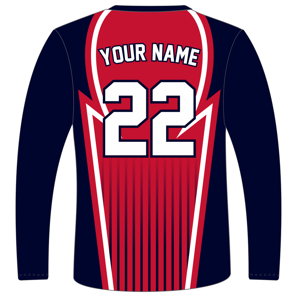 Custom Long‑Sleeve V‑Neck T‑Shirts