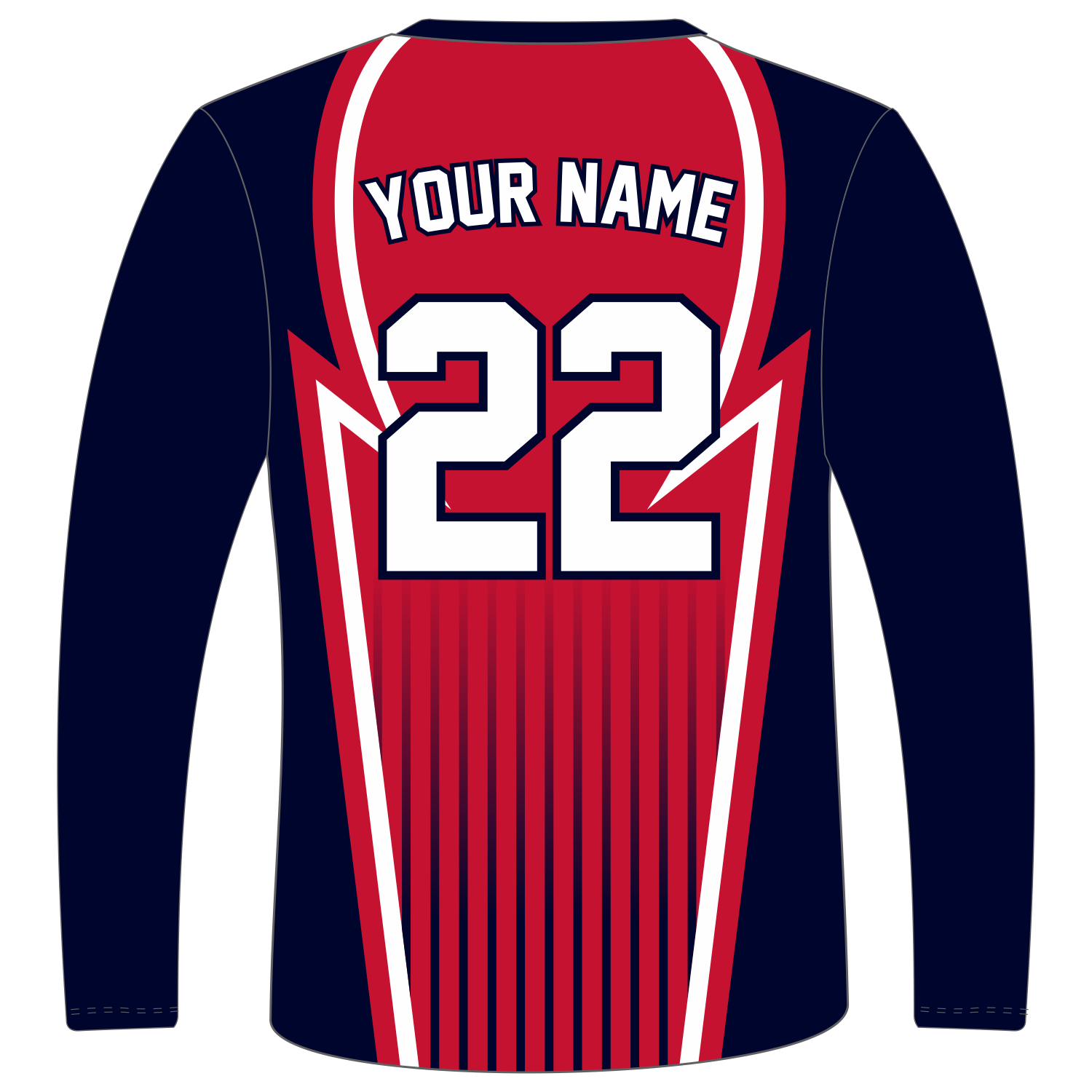 Custom Long‑Sleeve V‑Neck T‑Shirts