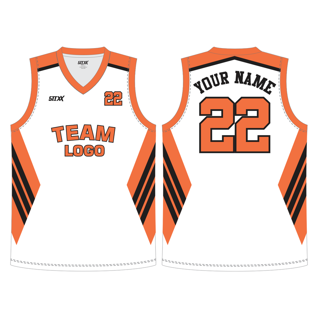 CUSTOM REVERSIBLE V-NECK BASKETBALL JERSEYS