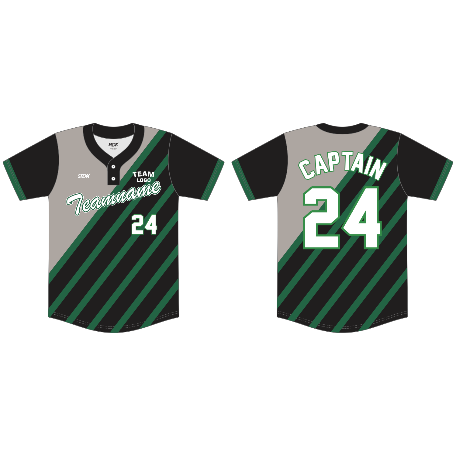 Custom 2-Button Baseball Jerseys