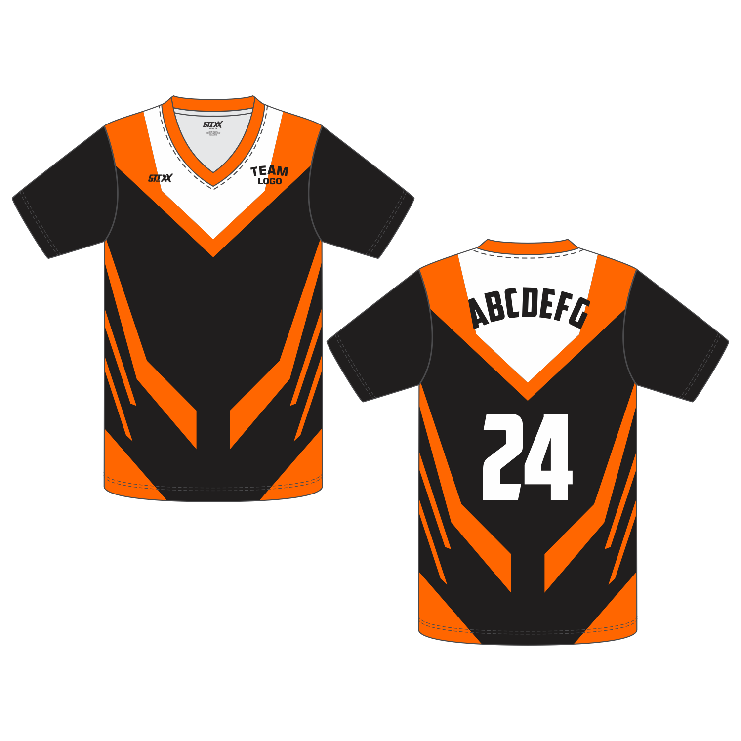 CUSTOM SHORT SLEEVE SHOOTING SHIRTS (V-NECK)