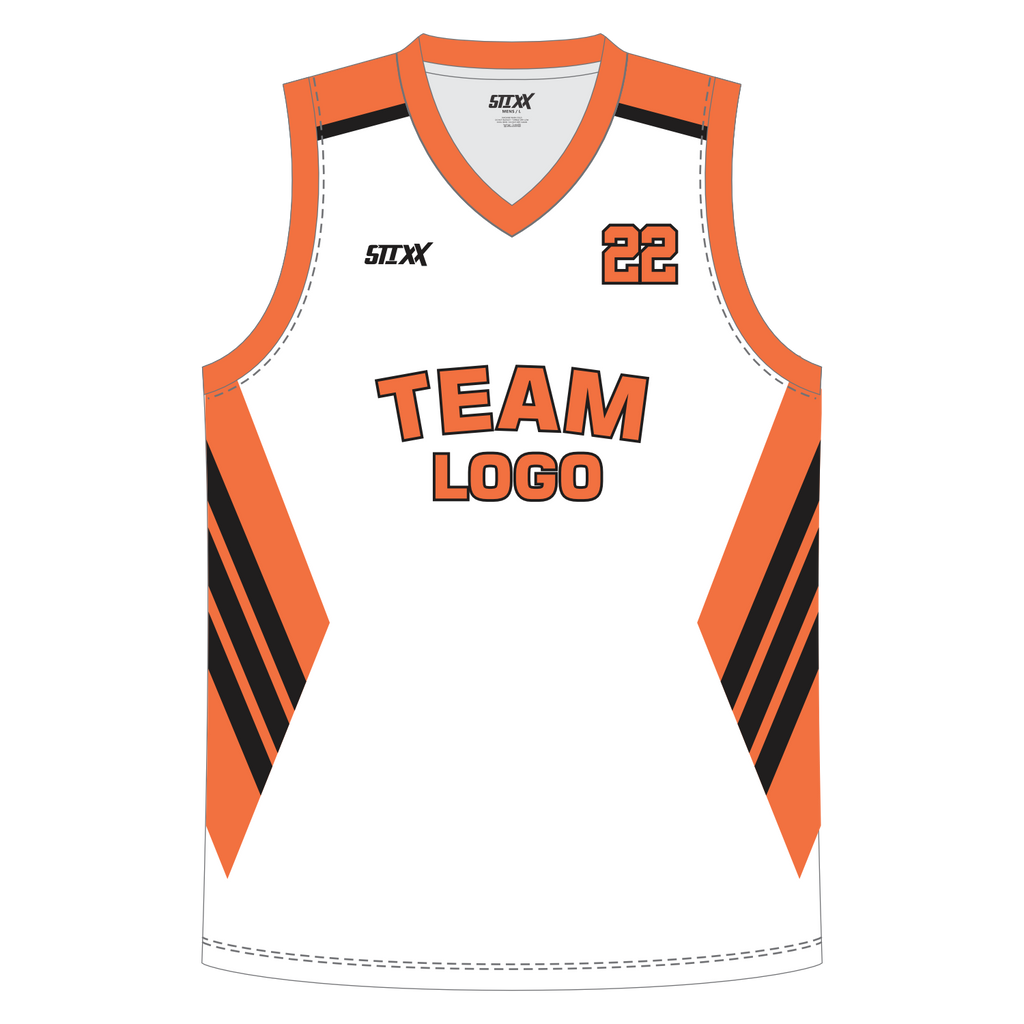 CUSTOM REVERSIBLE V-NECK BASKETBALL JERSEYS