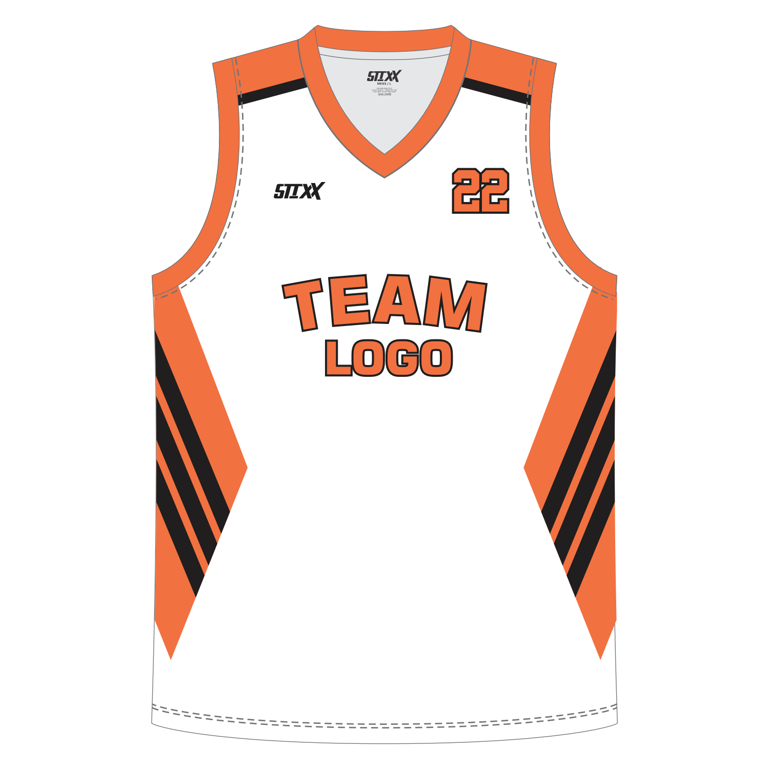 CUSTOM REVERSIBLE V-NECK BASKETBALL JERSEYS