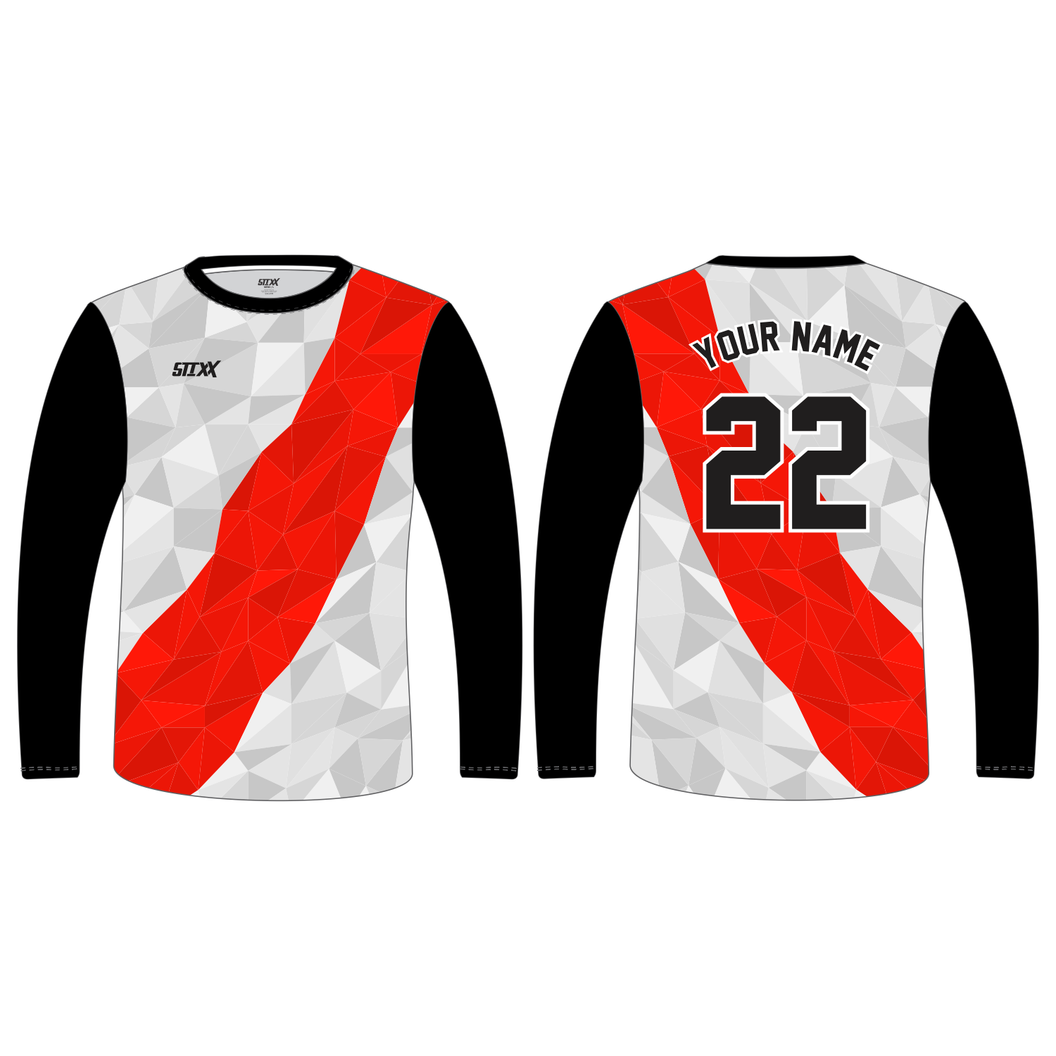 Custom Long‑Sleeve Crew Neck T‑Shirts
