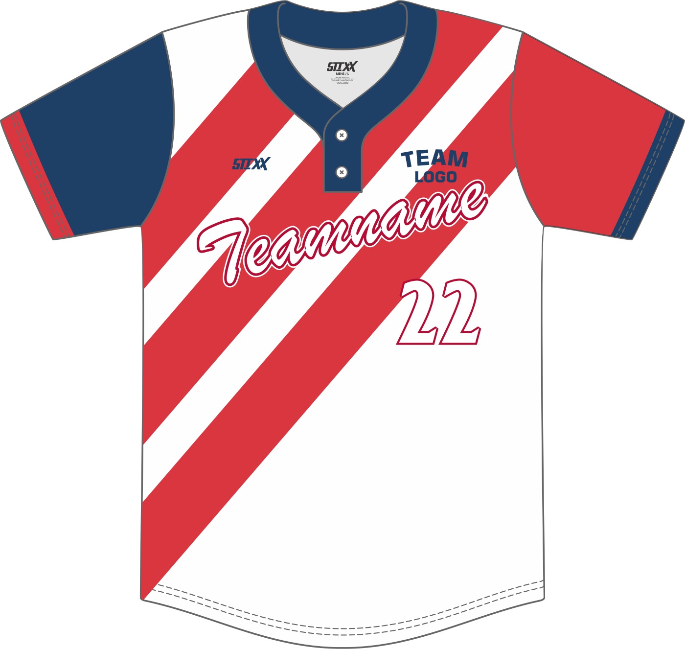 Custom 2-Button Baseball Jerseys