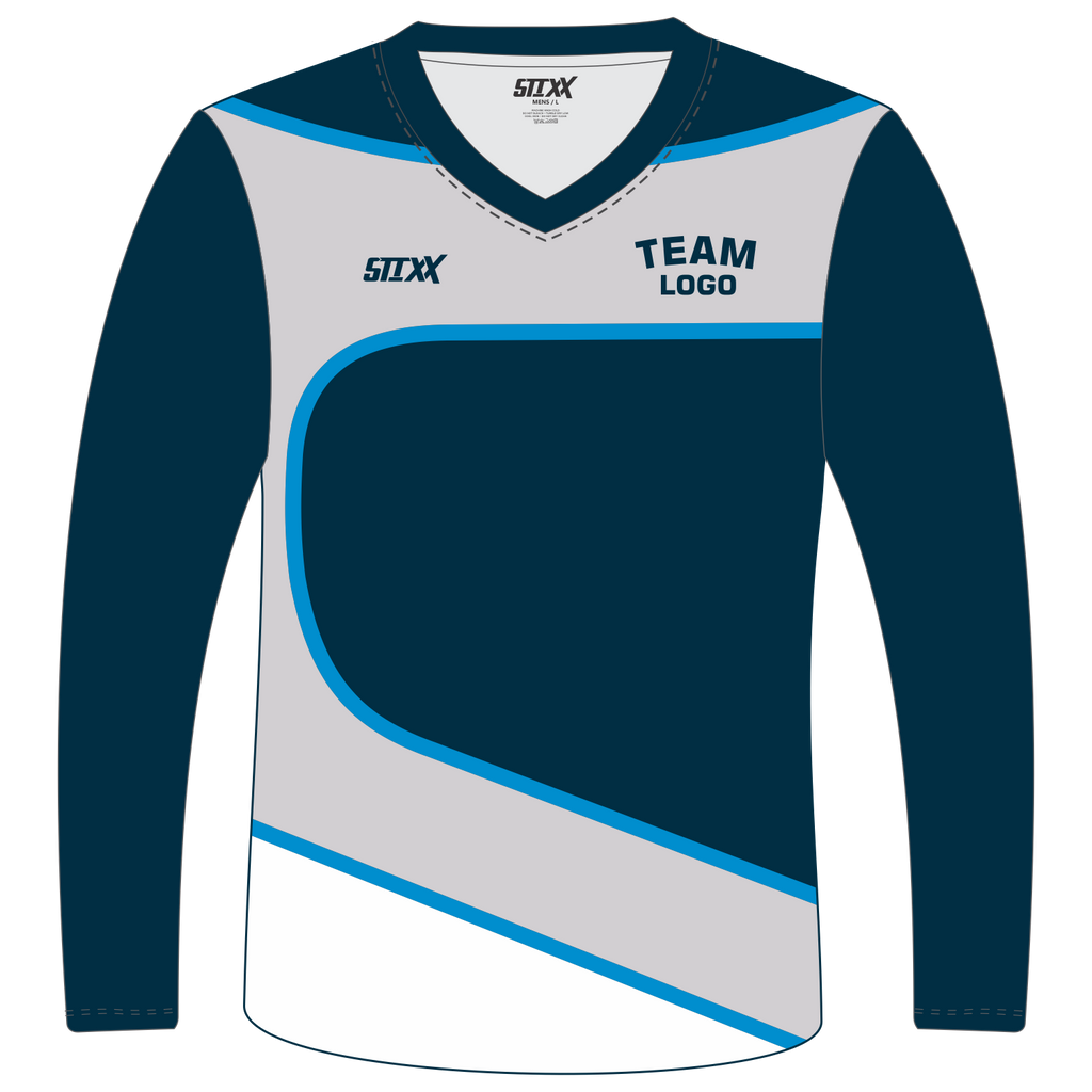 Custom Long‑Sleeve V‑Neck T‑Shirts