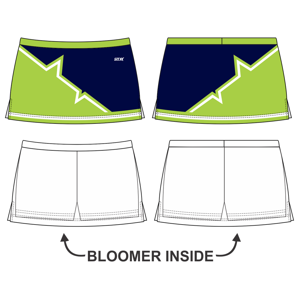 Side Vent Cheerleading Skort