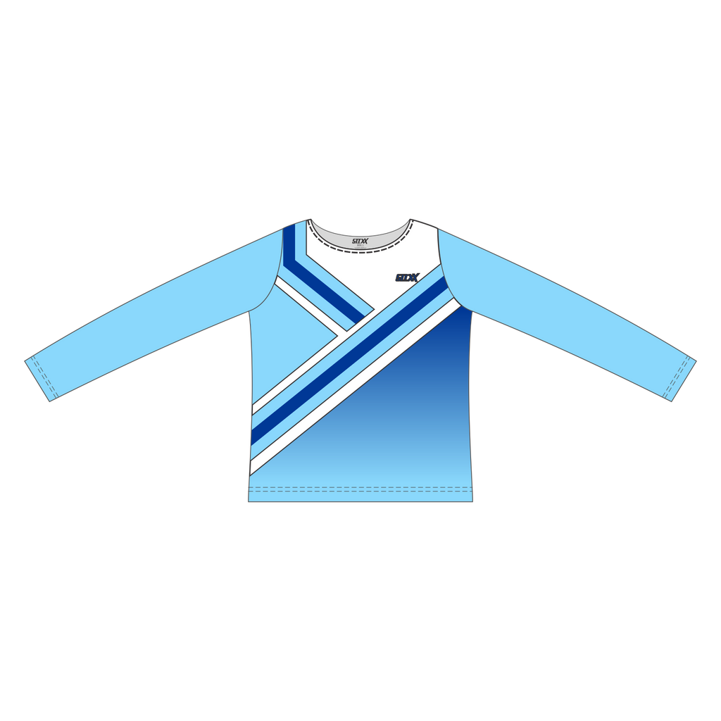 Custom Long Sleeved Crew Neck Cheerleading Shells