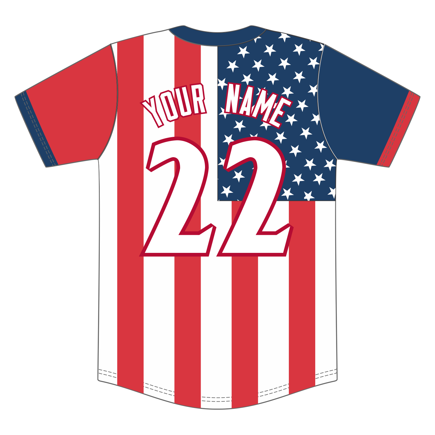 Custom 2-Button Baseball Jerseys