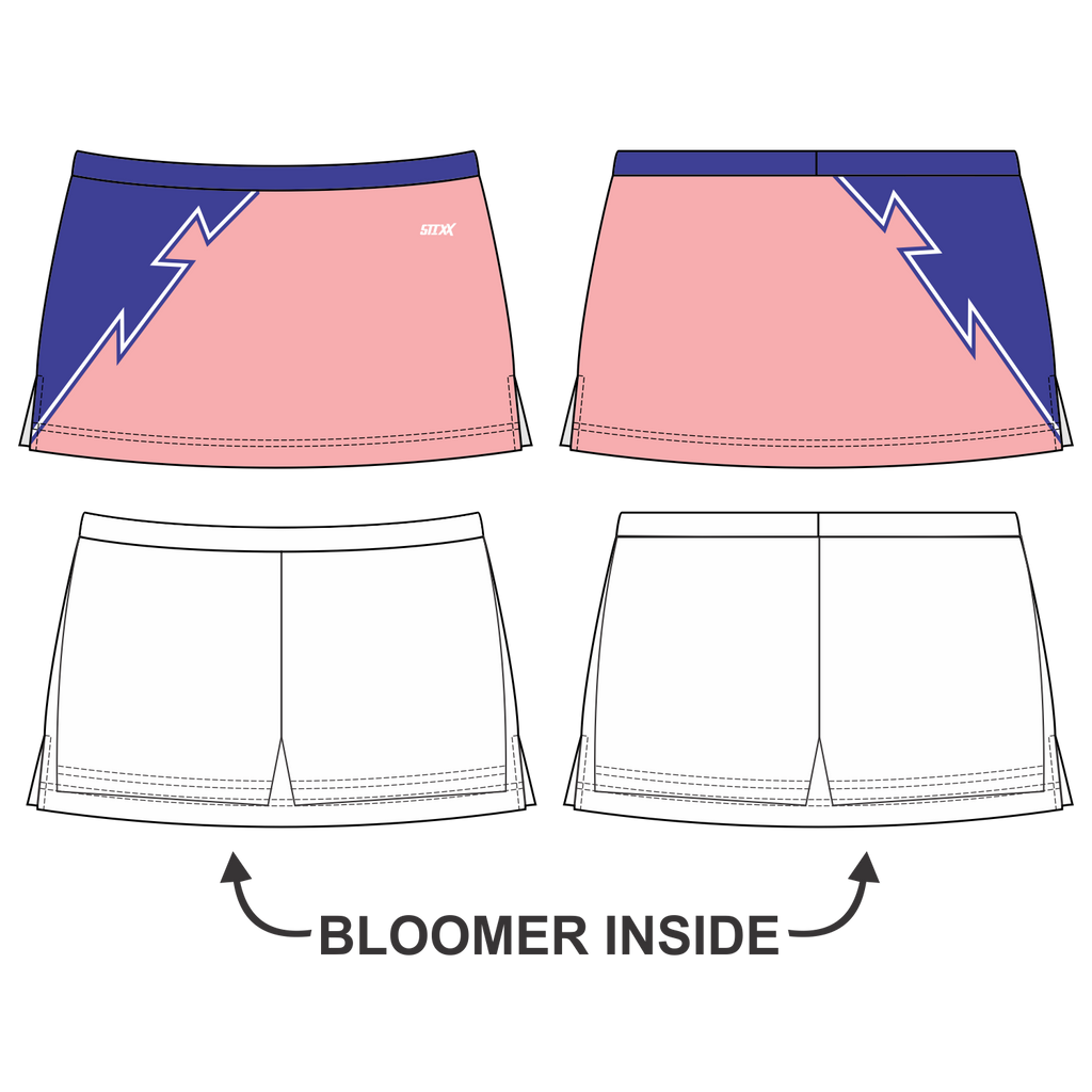 Side Vent Cheerleading Skort