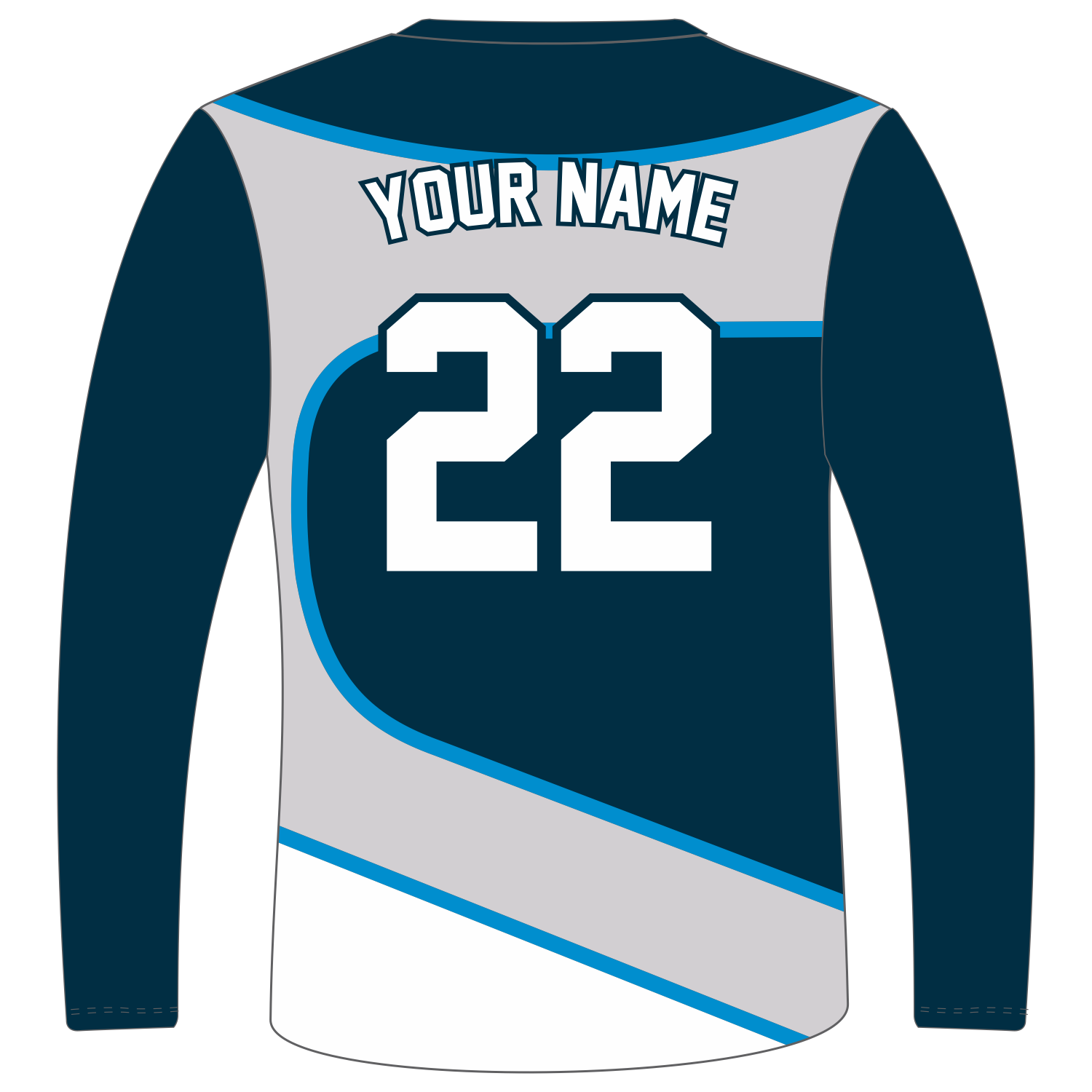 Custom Long‑Sleeve V‑Neck T‑Shirts
