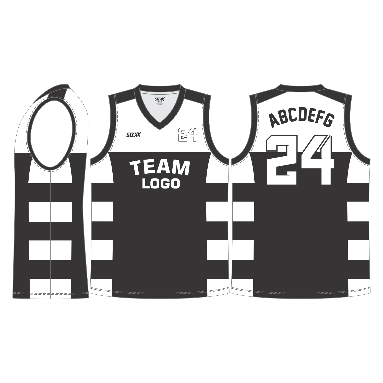 CUSTOM V-NECK BASKETBALL JERSEYS