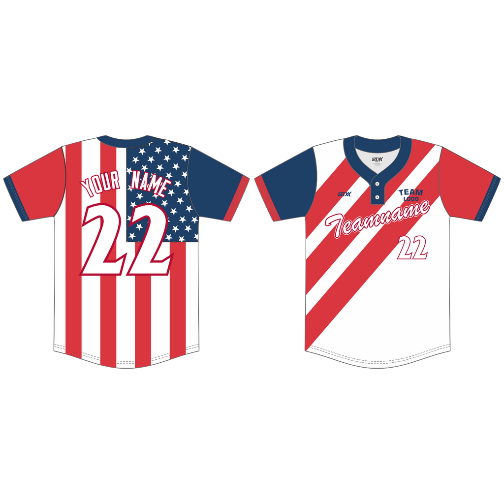 Custom 2-Button Baseball Jerseys