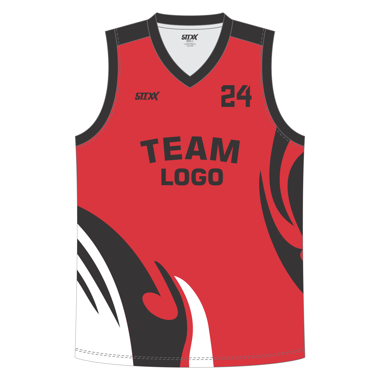 CUSTOM V-NECK BASKETBALL JERSEYS
