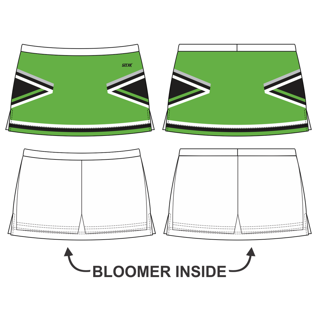 Side Vent Cheerleading Skort