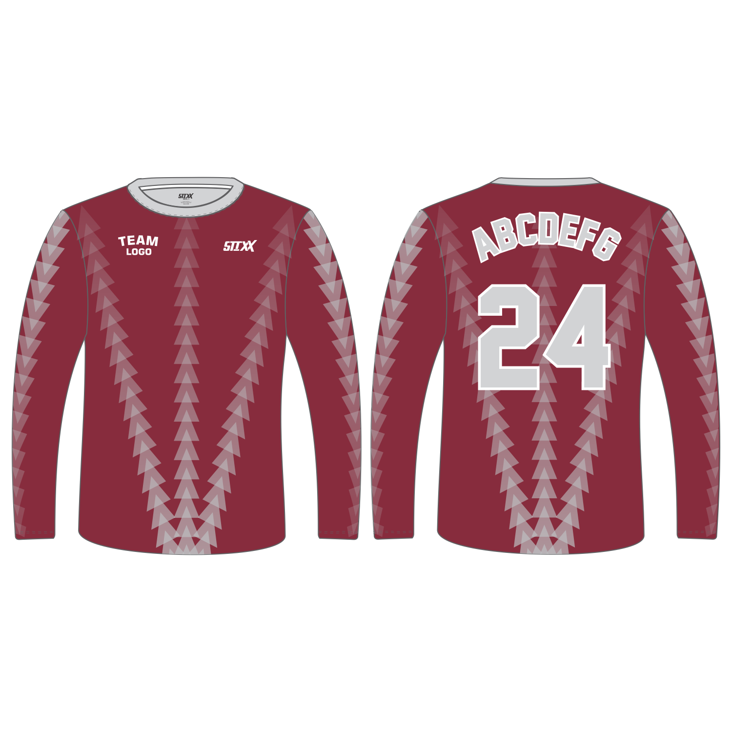 Custom Long‑Sleeve Crew Neck T‑Shirts