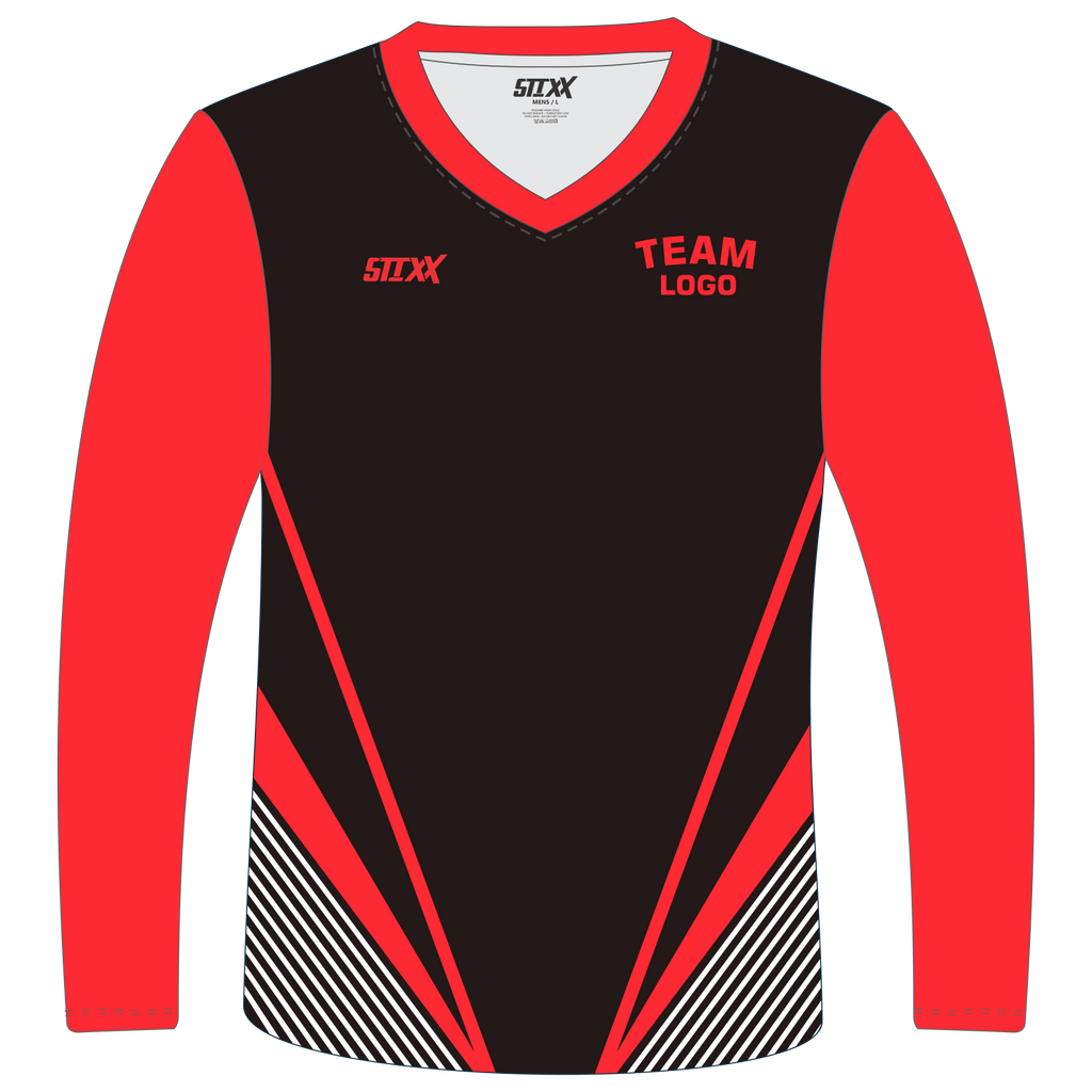 Custom Long‑Sleeve V‑Neck T‑Shirts