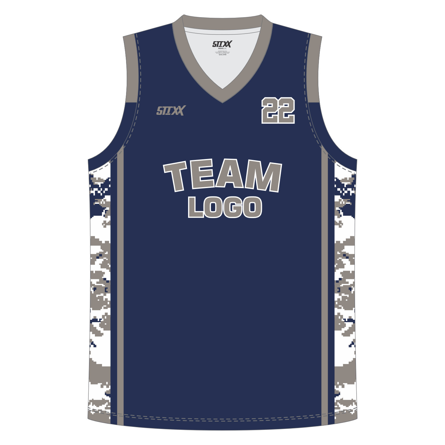 CUSTOM REVERSIBLE V-NECK BASKETBALL JERSEYS