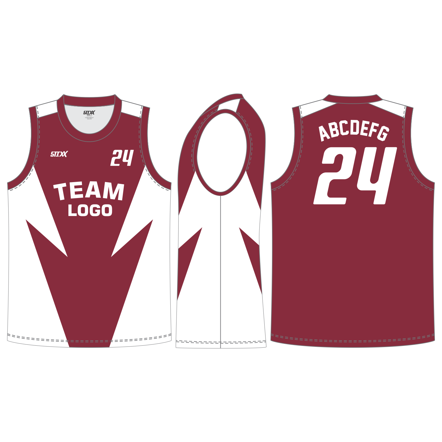 CUSTOM ROUND/CREW NECK BASKETBALL JERSEYS