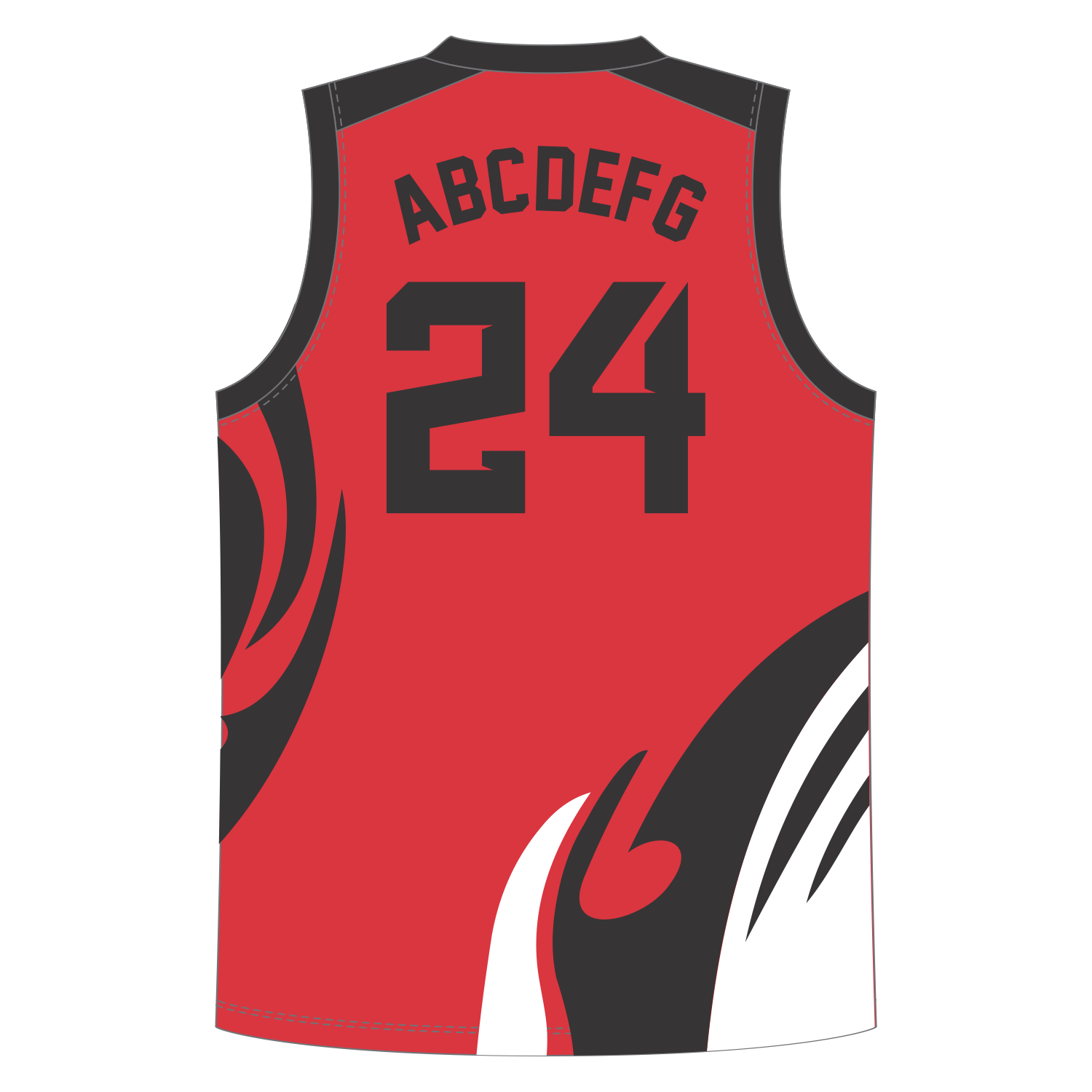CUSTOM V-NECK BASKETBALL JERSEYS