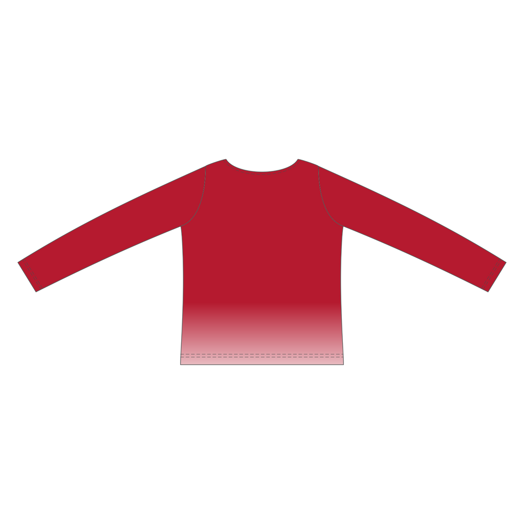 Custom Long Sleeved Crew Neck Cheerleading Shells