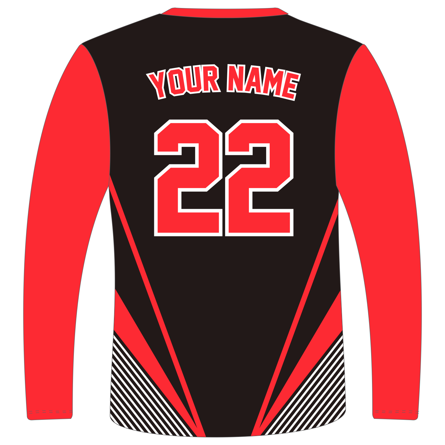 Custom Long‑Sleeve V‑Neck T‑Shirts