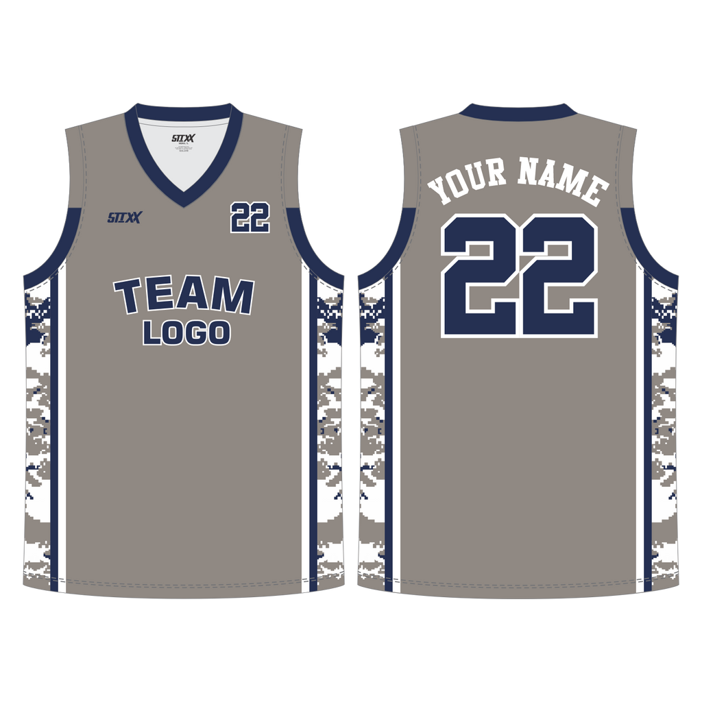 CUSTOM REVERSIBLE V-NECK BASKETBALL JERSEYS
