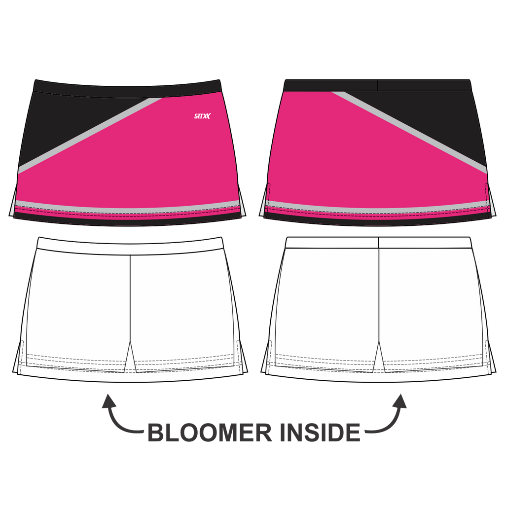 Side Vent Cheerleading Skort